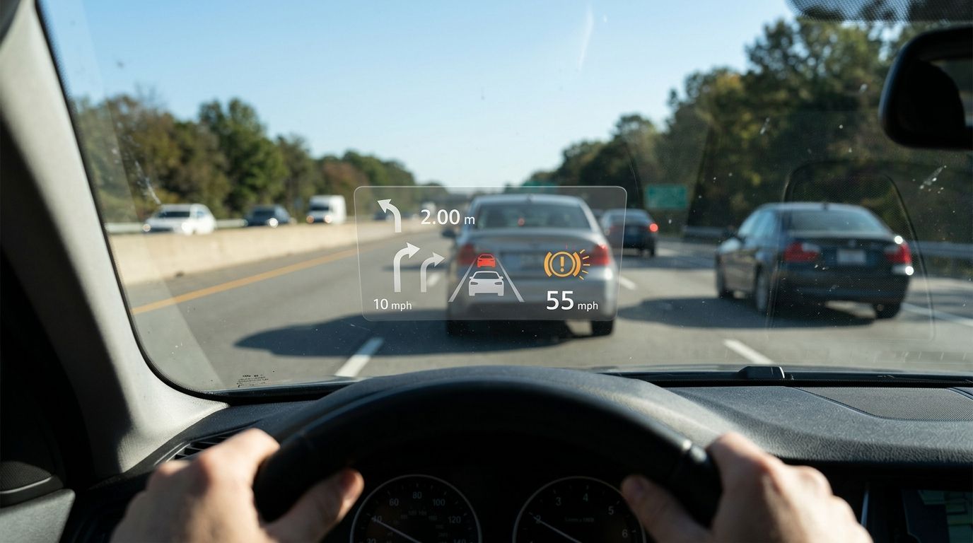 Wpływ wyświetlacza przeziernego na bezpieczeństwo &ndash; fakty, mity i codzienna praktyka